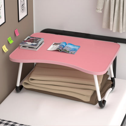 W-shaped Non-slip Legs Adjustable Folding Portable Laptop Desk without Card Slot(Pink) - Laptop Stand by buy2fix | Online Shopping UK | buy2fix