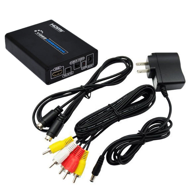 HDMI to Composite / AV S-Video Converter RCA CVBS/L/R Video Converter Adapter, AU Plug - Converter by buy2fix | Online Shopping UK | buy2fix