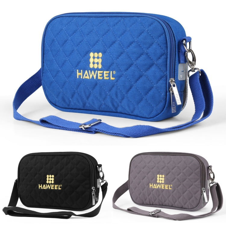 HAWEEL Messenger Shoulder Small Bag Digital Tablet Phone Warmer Storage Bag with Hand Warmer(Grey) - Single-shoulder Bags by HAWEEL | Online Shopping UK | buy2fix