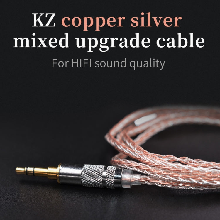 KZ A Copper-silver Mixed Plated Upgrade Cable for KZ ZS3 / ZS4 / ZS5 / ZS6 / ZSA Earphones - Cable & Splitter by KZ | Online Shopping UK | buy2fix