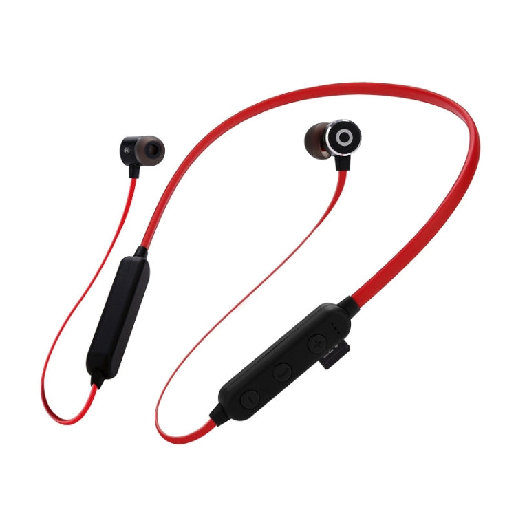 MG-G16 Bluetooth 4.2 Sport Wireless Bluetooth Earphone, Support Card(Black Red) - Neck-mounted Earphone by buy2fix | Online Shopping UK | buy2fix