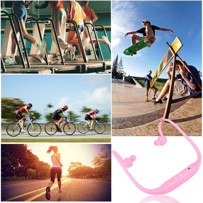 506 Life Waterproof Sweatproof Stereo Wireless Sports Earbud Earphone In-ear Headphone Headset with Micro SD Card Slot, For Smart Phones & iPad & Laptop & Notebook & MP3 or Other Audio Devices, Maximum SD Card Storage: 8GB(Pink) - Sport Earphone by buy2fix | Online Shopping UK | buy2fix