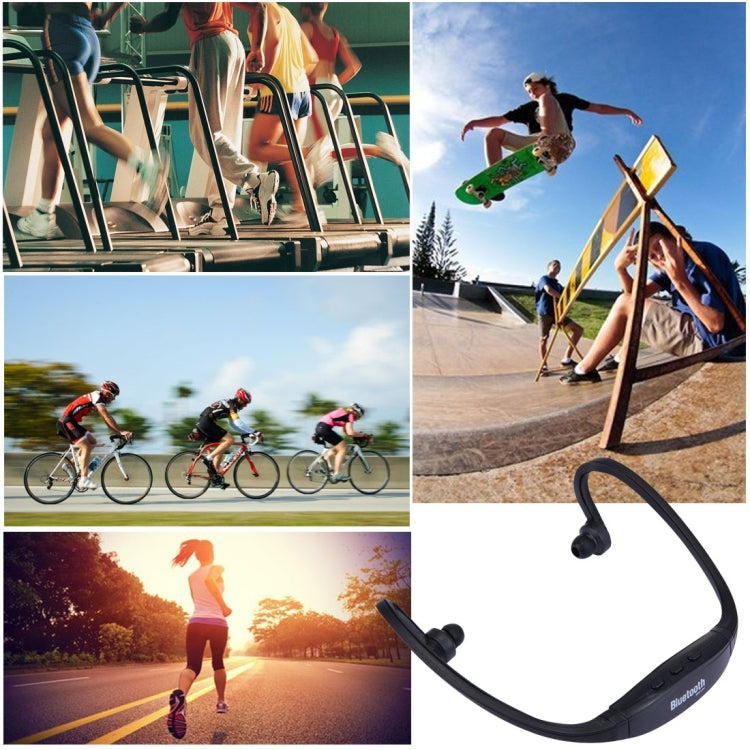 BS19C Life Waterproof Stereo Wireless Sports Bluetooth In-ear Headphone Headset with Micro SD Card Slot & Hands Free, For Smart Phones & iPad or Other Bluetooth Audio Devices(Black) - Sport Earphone by buy2fix | Online Shopping UK | buy2fix