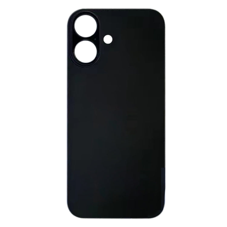 For iPhone 16 Plus Easy Replacement Big Camera Hole Glass Back Battery Cover(Black) -  by buy2fix | Online Shopping UK | buy2fix