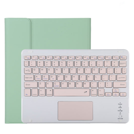 TG11BC Detachable Bluetooth Pink Keyboard Microfiber Leather Tablet Case for iPad Pro 11 inch (2020), with Touchpad & Pen Slot & Holder (Green) - For iPad Pro by buy2fix | Online Shopping UK | buy2fix