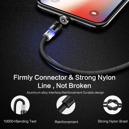 FLOVEME 1m 2A Output 360 Degrees Casual USB to 8 Pin Magnetic Charging Cable, Built-in Blue LED Indicator(Blue) - Charging Cable & Head by FLOVEME | Online Shopping UK | buy2fix