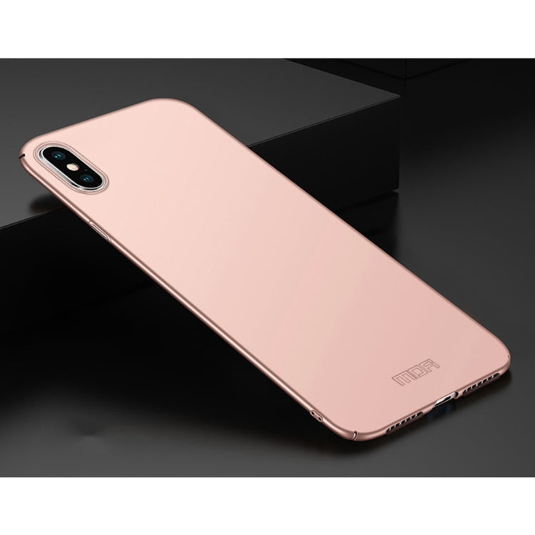 For iPhone XS Max MOFI Frosted PC Ultra-thin Full Coverage Protective Case (Rose Gold) - More iPhone Cases by MOFI | Online Shopping UK | buy2fix