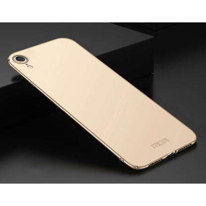 For iPhone XR MOFI Frosted PC Ultra-thin Full Coverage Protective Case (Gold) - More iPhone Cases by MOFI | Online Shopping UK | buy2fix