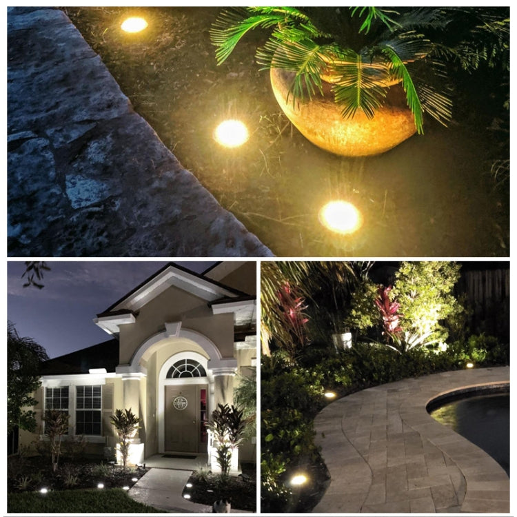 TG-JG00127 10 LEDs Solar Outdoor Waterproof Plastic Garden Decorative Ground Plug Light Intelligent Light Control Buried Light, White Light - Solar Lights by buy2fix | Online Shopping UK | buy2fix