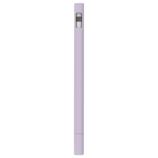 LOVE MEI For Apple Pencil 1 Triangle Shape Stylus Pen Silicone Protective Case Cover (Purple) - Pencil Accessories by LOVE MEI | Online Shopping UK | buy2fix