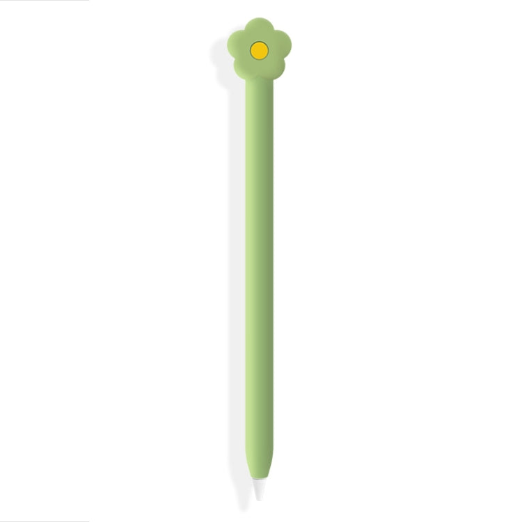 Cute Cartoon Silicone Protective Cover for Apple Pencil 1(Green) - Pencil Accessories by buy2fix | Online Shopping UK | buy2fix