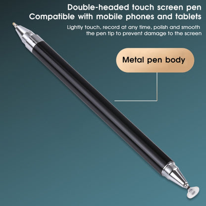 Pt360 2 in 1 Universal Silicone Disc Nib Stylus Pen with Common Writing Pen Function (Black) - Stylus Pen by buy2fix | Online Shopping UK | buy2fix