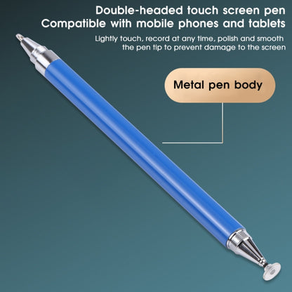 Pt360 2 in 1 Universal Silicone Disc Nib Stylus Pen with Common Writing Pen Function (Blue) - Stylus Pen by buy2fix | Online Shopping UK | buy2fix