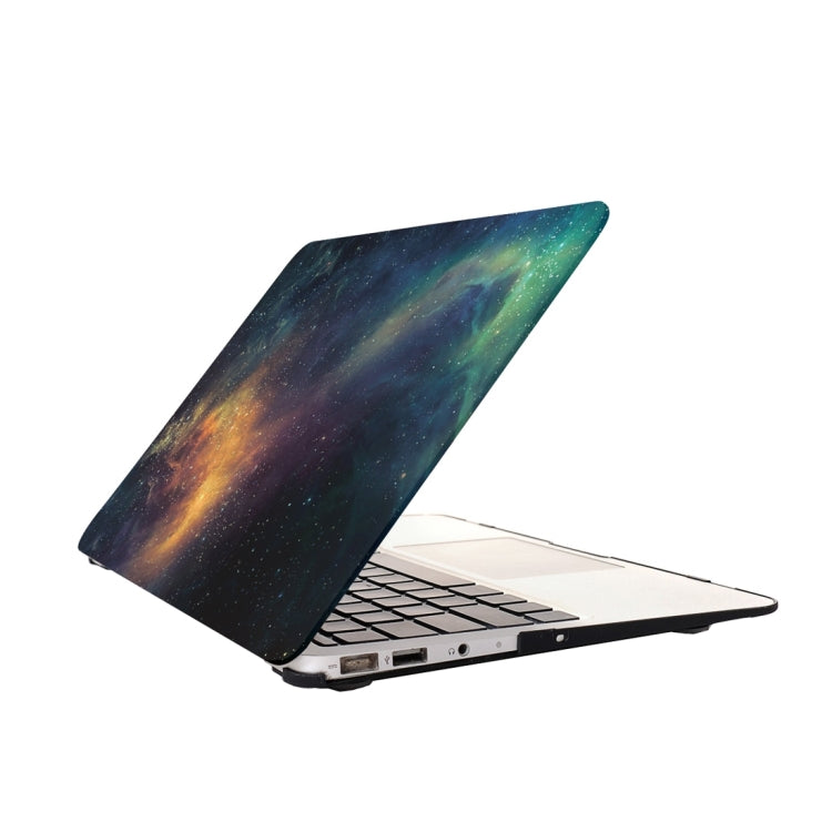 For Macbook Pro Retina 15.4 inch Starry Sky Patterns Apple Laptop Water Decals PC Protective Case(Green) - MacBook Pro Cases by buy2fix | Online Shopping UK | buy2fix