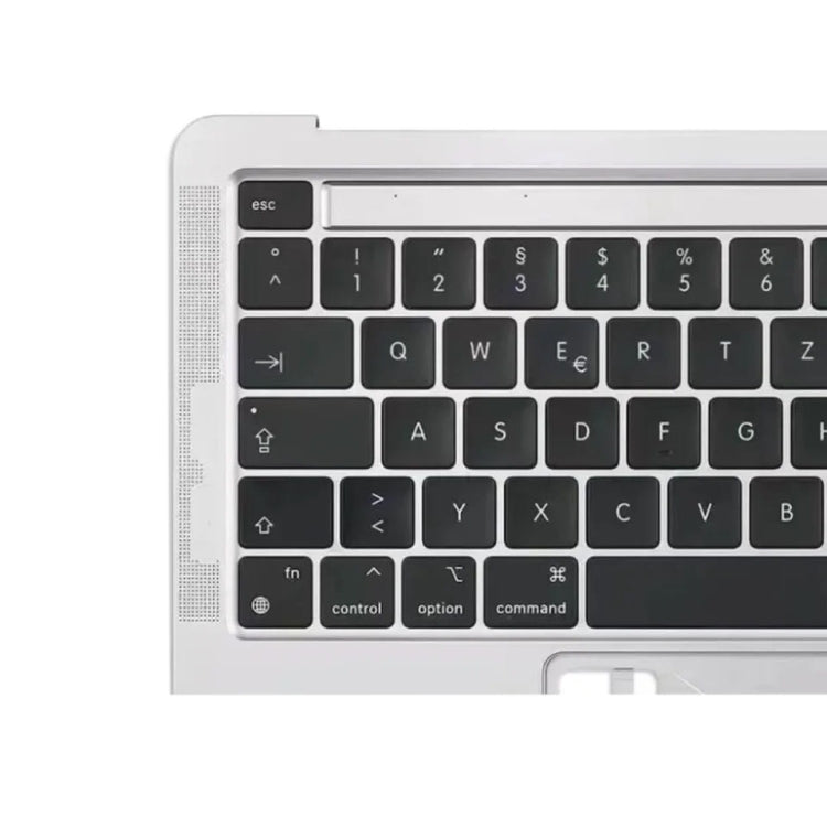 For Macbook Pro 13 inch 2021 A2338 C-side Cover + UK Edition Key Board (Silver) - Bottom Cover by buy2fix | Online Shopping UK | buy2fix