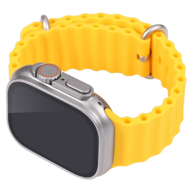 For Apple Watch Ultra 49mm Black Screen Non-Working Fake Dummy Display Model (Yellow) - Watch Model by buy2fix | Online Shopping UK | buy2fix