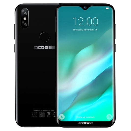 [HK Warehouse] DOOGEE Y8, 3GB+32GB, Dual Back Cameras, Face ID & DTouch Fingerprint,  6.1 inch Water-drop Screen Android 9.0 MTK6739 Quad Core up to 1.5GHz, Network: 4G,  OTA, Dual SIM(Midnight Black) - DOOGEE by DOOGEE | Online Shopping UK | buy2fix