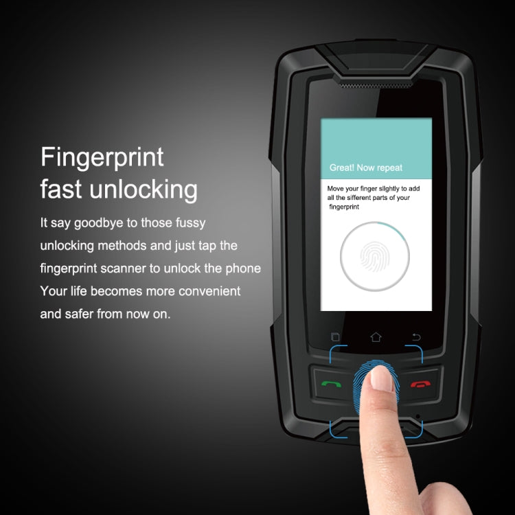 SERVO X7 Plus Rugged Phone, 2GB+16GB, IP68 Waterproof Dustproof Shockproof, Front Fingerprint Identification, 2.45 inch Android 6.0 MTK6737 Quad Core 1.3GHz, NFC, OTG, Network: 4G, Support Google Play(Yellow) - SERVO by SERVO | Online Shopping UK | buy2fix