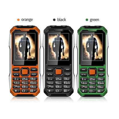 A6 Triple Proofing Elder Phone, Waterproof Shockproof Dustproof, 6800mAh Battery, 2.4 inch, 21 Keys, Bluetooth, LED Flashlight, FM, SOS, Dual SIM, Network: 2G(Black) - Others by buy2fix | Online Shopping UK | buy2fix