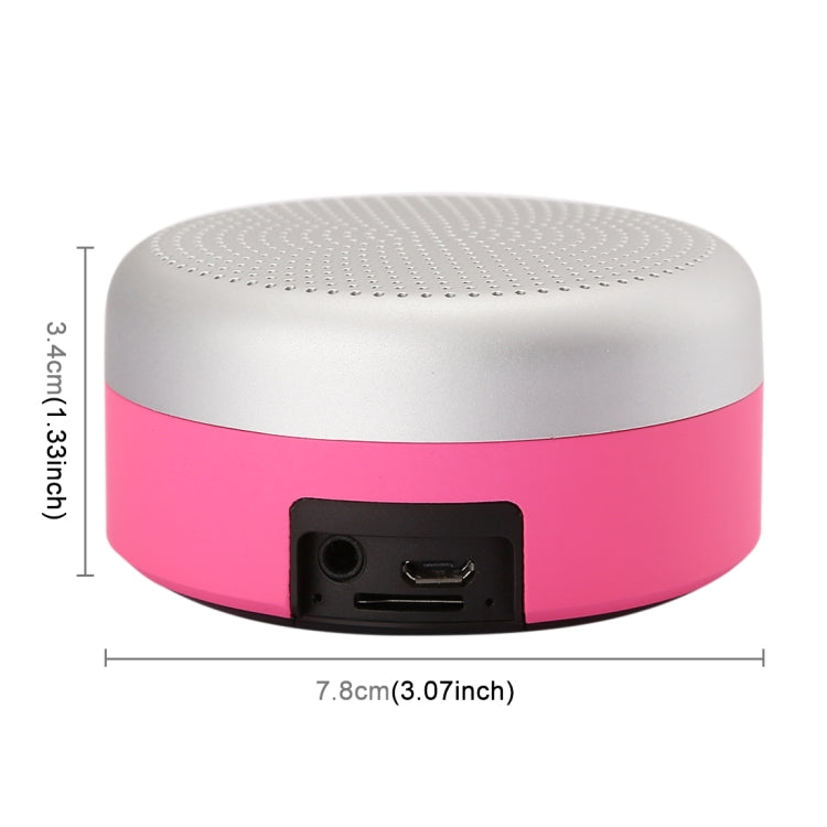 M227 Multifunctional Card Music Playback Bluetooth Speaker, Support Handfree Call & TF Card & AUX Audio Function(Magenta) - Desktop Speaker by buy2fix | Online Shopping UK | buy2fix