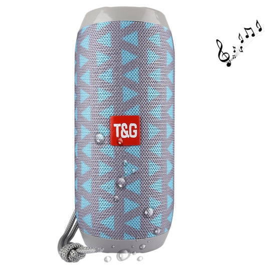 T&G TG117 Portable Bluetooth Stereo Speaker, with Built-in MIC, Support Hands-free Calls & TF Card & AUX IN & FM, Bluetooth Distance: 10m(Blue) - Desktop Speaker by T&G | Online Shopping UK | buy2fix