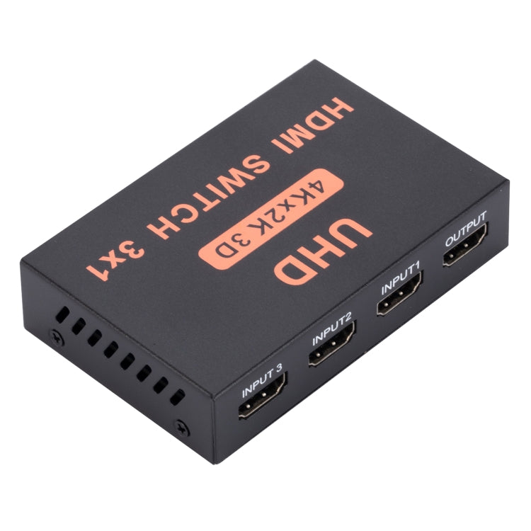 HDMI Switch 3 into 1 out 4Kx2K HD Video Switch, with Remote Control - Switch by buy2fix | Online Shopping UK | buy2fix