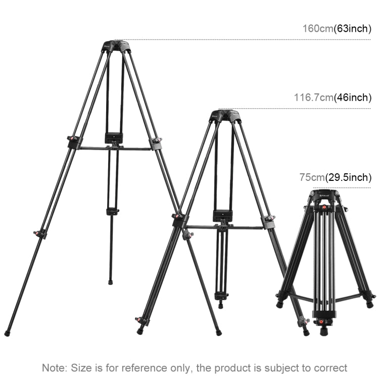 PULUZ Professional Heavy Duty Camcorder Aluminum Alloy Tripod - Tripods by PULUZ | Online Shopping UK | buy2fix