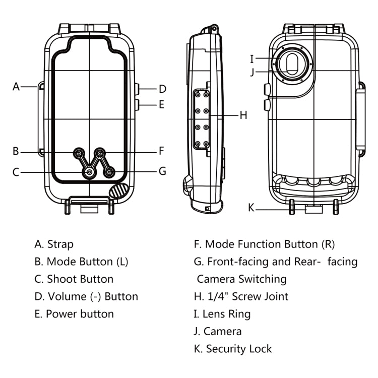 PULUZ PULUZ 40m/130ft Waterproof Diving Case for Huawei P20, Photo Video Taking Underwater Housing Cover(Black) - Huawei Cases by PULUZ | Online Shopping UK | buy2fix