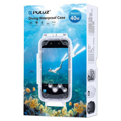 PULUZ 40m/130ft Waterproof Diving Case for Huawei P20 Pro, Photo Video Taking Underwater Housing Cover(White) - Huawei Cases by PULUZ | Online Shopping UK | buy2fix