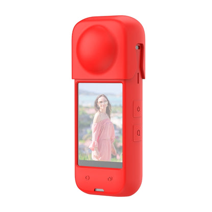For Insta360 X4 PULUZ Full Body Dust-proof Silicone Protective Case (Red) - Case & Bags by PULUZ | Online Shopping UK | buy2fix