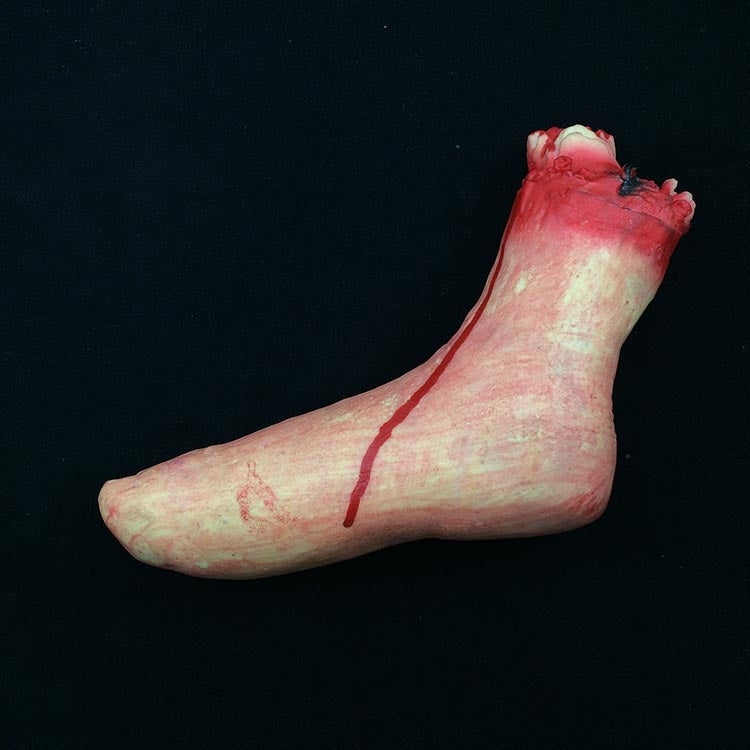 25cm Halloween Horror Props April Fool Day Party Prop Body Parts Decoration Bloody Foot - Halloween Prop Decorations by buy2fix | Online Shopping UK | buy2fix