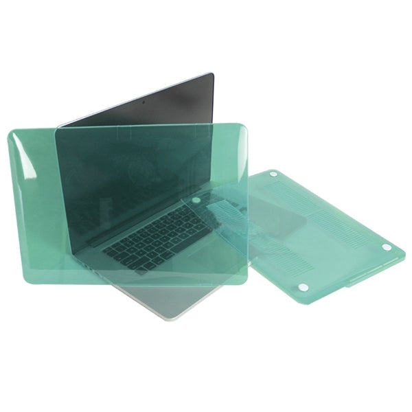 ENKAY for MacBook Pro Retina 15.4 inch (US Version) / A1398 4 in 1 Crystal Hard Shell Plastic Protective Case with Screen Protector & Keyboard Guard & Anti-dust Plugs(Green) - MacBook Pro Cases by ENKAY | Online Shopping UK | buy2fix