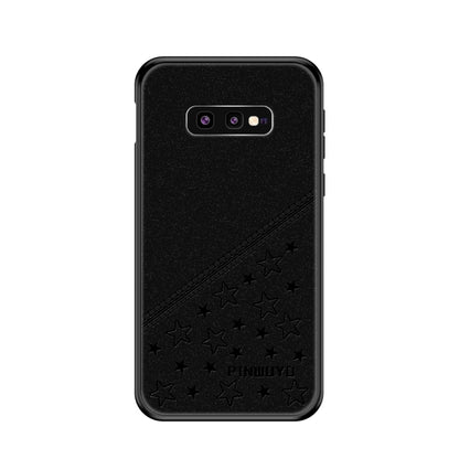 PINWUYO Full Coverage Waterproof Shockproof PC+TPU+PU Case for Galaxy S10e (Black) - Galaxy Phone Cases by PINWUYO | Online Shopping UK | buy2fix