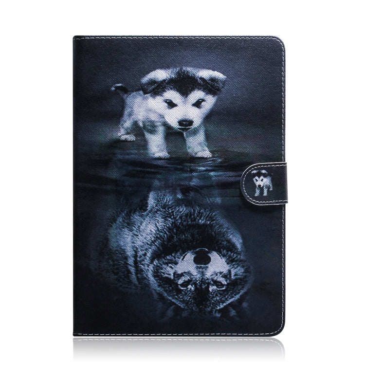 Wolf and Dog Pattern Horizontal Flip Leather Case for Galaxy Tab A 8 (2019) / P200 / P205, with Holder & Card Slot & Wallet - Tab A 8.0 & S Pen (2019) P200/P205 by buy2fix | Online Shopping UK | buy2fix