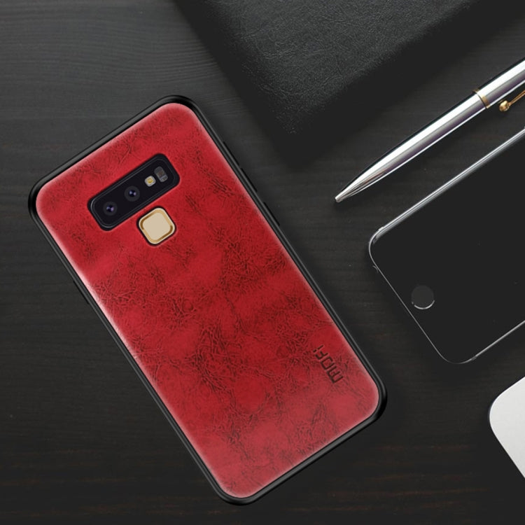 MOFI Shockproof TPU + PC + Leather Pasted Case for Galaxy Note 9(Red) - Galaxy Phone Cases by MOFI | Online Shopping UK | buy2fix