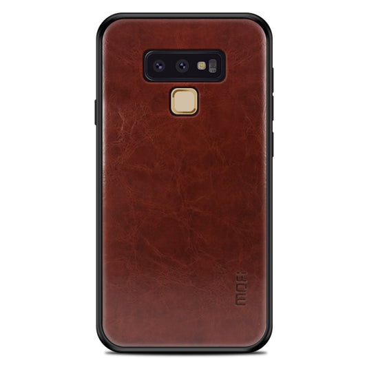 MOFI Shockproof TPU + PC + Leather Pasted Case for Galaxy Note 9(Dark Brown) - Galaxy Phone Cases by MOFI | Online Shopping UK | buy2fix