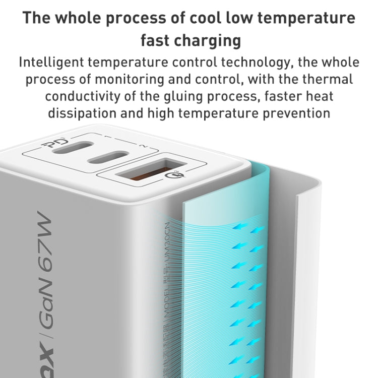 MOMAX UM30 PD 67W Fast Charger Power Adapter, UK Plug(White) - USB Charger by MOMAX | Online Shopping UK | buy2fix