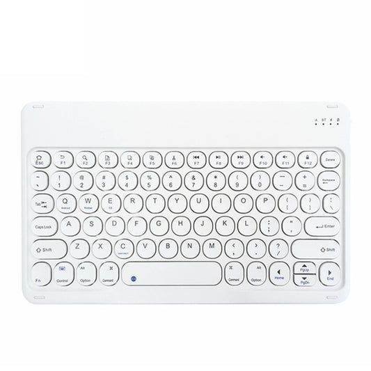 X3 10 inch Universal Tablet Round Keycap Wireless Bluetooth Keyboard (White) - Universal Keyboard by buy2fix | Online Shopping UK | buy2fix