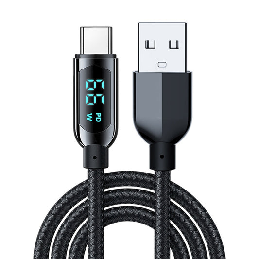 Mutural Li-CC003 1.2m 66W Digital Display USB to Type-C Charging Data Cable - USB-C & Type-C Cable by Mutural | Online Shopping UK | buy2fix