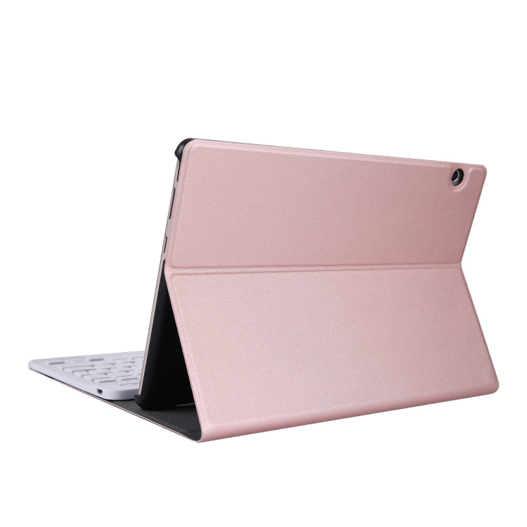 ABS Ultra-thin Split Bluetooth Keyboard Tablet Case for Huawei M5 / C5 10.1 inch, with Bracket Function(Rose Gold) - Huawei Keyboard by buy2fix | Online Shopping UK | buy2fix