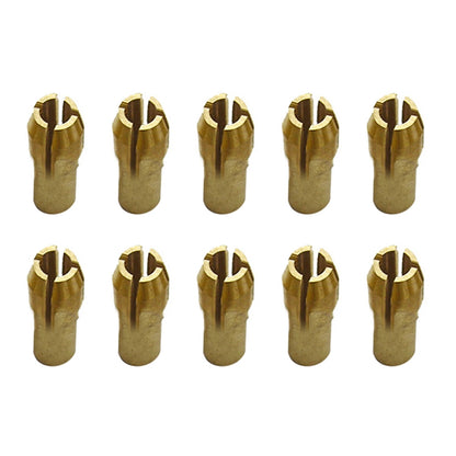 10 PCS Three-claw Copper Clamp Nut for Electric Mill Fittings，Bore diameter: 3.0mm - Hex Key & Spanner by buy2fix | Online Shopping UK | buy2fix