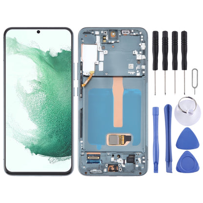 For Samsung Galaxy S22+ 5G SM-S906B Original LCD Screen Digitizer Full Assembly with Frame (Green) - Galaxy S Series Parts by buy2fix | Online Shopping UK | buy2fix