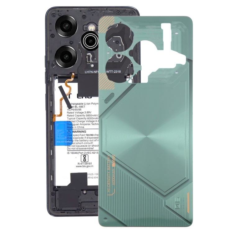 For Tecno Pova 6 Pro Original Battery Back Cover(Green) - Back Cover by buy2fix | Online Shopping UK | buy2fix