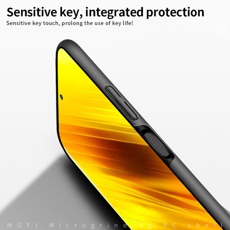 For Xiaomi POCO X3/X3 NFC MOFI Frosted PC Ultra-thin Hard Case(Gold) - Xiaomi Cases by MOFI | Online Shopping UK | buy2fix