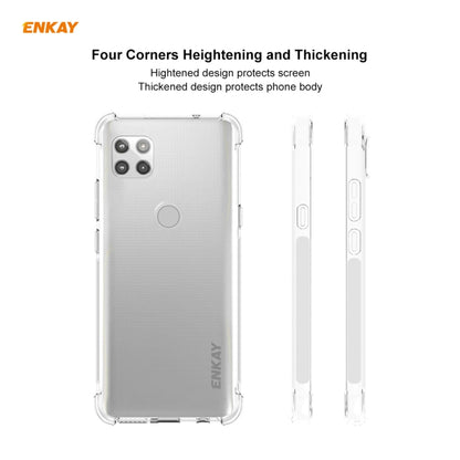 For Motorola Moto G 5G Hat-Prince ENKAY Clear TPU Shockproof Case Soft Anti-slip Cover - Motorola Cases by ENKAY | Online Shopping UK | buy2fix