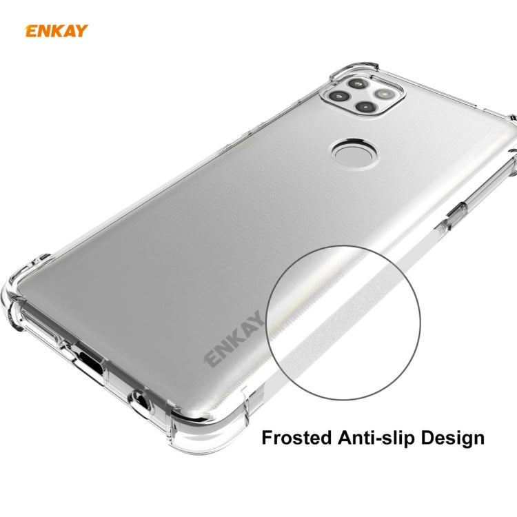 For Motorola Moto G 5G Hat-Prince ENKAY Clear TPU Shockproof Case Soft Anti-slip Cover - Motorola Cases by ENKAY | Online Shopping UK | buy2fix