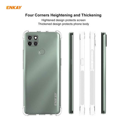 For Motorola Moto G9 Power Hat-Prince ENKAY Clear TPU Shockproof Case Soft Anti-slip Cover - Motorola Cases by ENKAY | Online Shopping UK | buy2fix