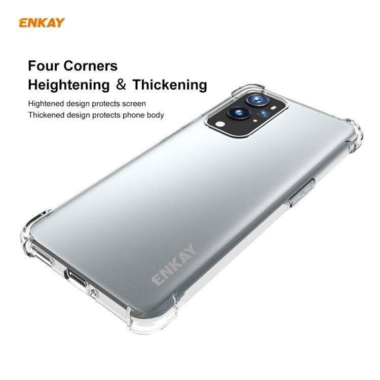 For OnePlus 9 Pro Hat-Prince ENKAY Clear TPU Shockproof Case Soft Anti-slip Cover - OnePlus Cases by ENKAY | Online Shopping UK | buy2fix