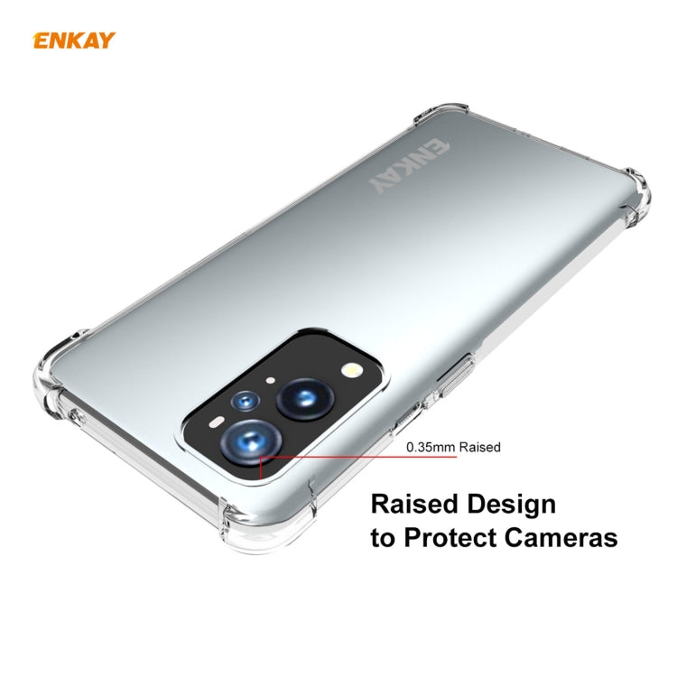 For OnePlus 9 Pro Hat-Prince ENKAY Clear TPU Shockproof Case Soft Anti-slip Cover - OnePlus Cases by ENKAY | Online Shopping UK | buy2fix