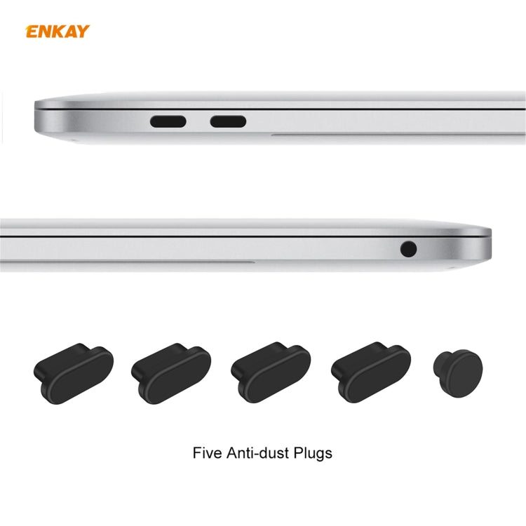 ENKAY 3 in 1 Matte Laptop Protective Case + US Version TPU Keyboard Film + Anti-dust Plugs Set for MacBook Air 13.3 inch A2179 & A2337 (2020)(Pink) - MacBook Air Cases by ENKAY | Online Shopping UK | buy2fix